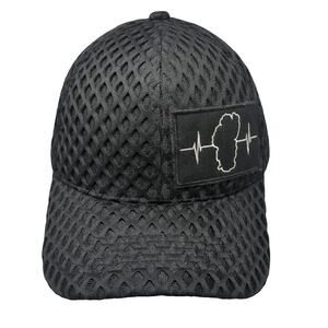 Pit Bull Baseball Cap Black One Size Full Mesh Heartbeat Lake Tahoe Patch Hat